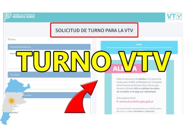 Citas para Verificación Técnica Vehicular VTV en Argentina